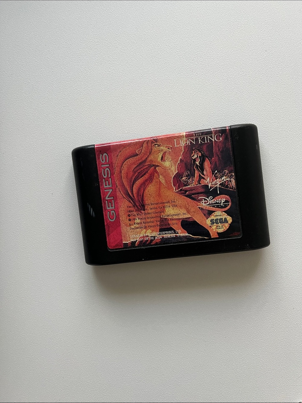 Sega Genesis Lion King Game Cartridge no case